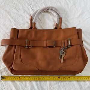 Top-Handled Satchel Handbag Computer Bag Crossbody Clasp